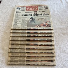 Get TEN Complete Florida Today Newspaper February 19 2001 Daytona Dale Earnhardt