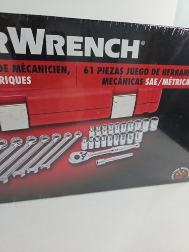 Neu Gearwrench 61 Stück SAE/Metrisch Mechaniker Werkzeug Set 81024 1/4 Antrieb Set - Bild 4 von 15