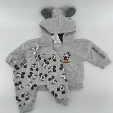 Disney Baby Mickey Mouse Heather Gray Hoodie and Joggers Set 3-6 Months