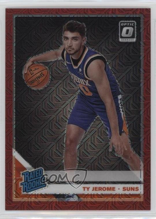 2019 Panini Donruss Optic Rated Rookie Choice Red Prizm 5/88 Ty Jerome #167 0s5s