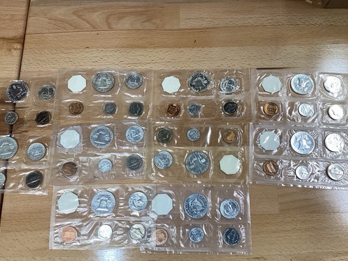 1955-1964 US Silver Proof Sets Complete Run of 10 Gem Sets w. no Envelopes E1719 - Picture 13 of 23