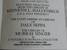 4/9/99 REMY BOURNE AUCTON CATALOG * KEN HALLENBECK LIBRARY * NUMISMATIC — photo 3