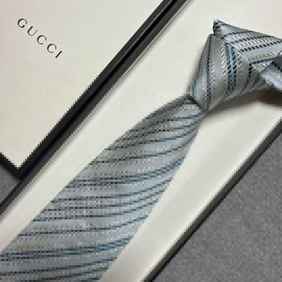 Gucci Necktie Tie 100% Silk Multicolor Stripes Pattern 3.2 inches From Japan thumbnail 14