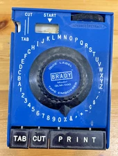 Vintage Brady Quik Label Tape Embosser Model QLM-500