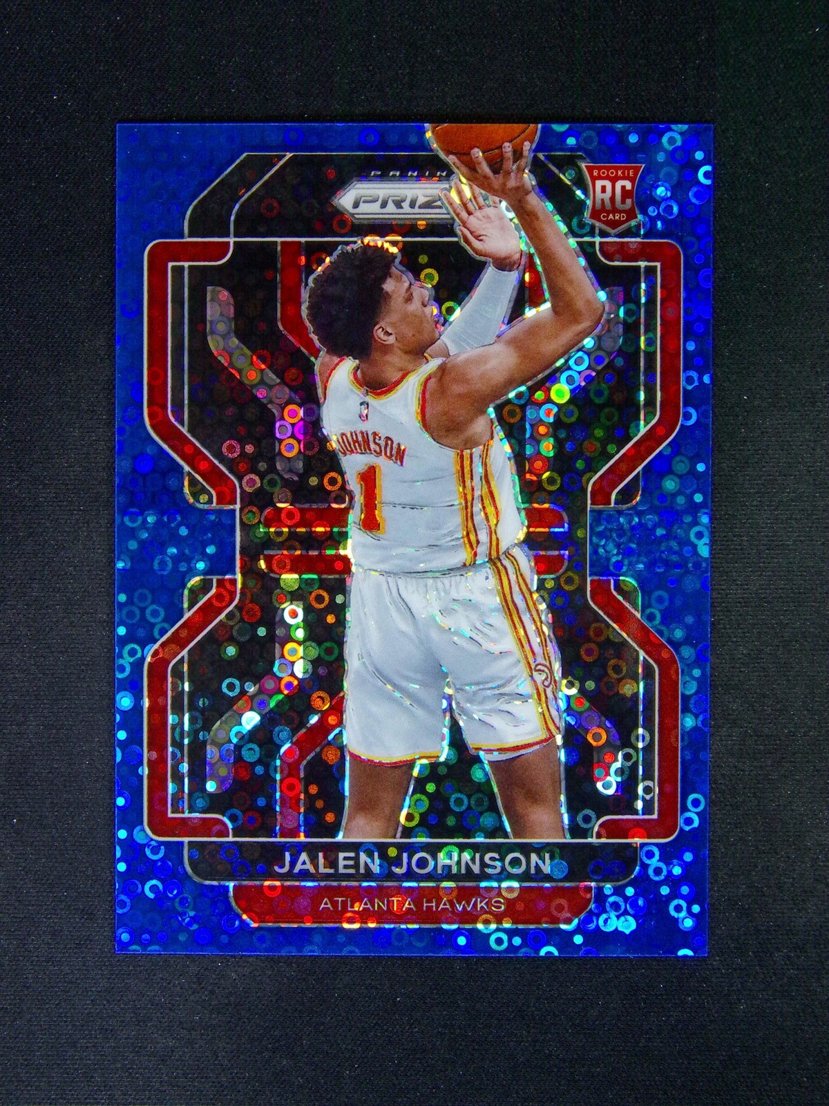 2021-22 Panini Prizm Jalen Johnson #305 RC Rookie Fast Break Blue /150