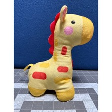 Fisher Price Giraffe Soothe  Glow Yellow Music Light Plush 9" Baby 2013 Works