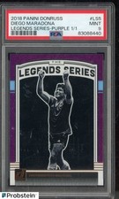 2018 Donruss Soccer Legends Series Purple Diego Maradona 1/1 PSA 9 MINT