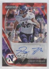 2021 Panini Prizm Draft Picks Red Ice Paddy Fisher #DPA-PAD Auto 1u6