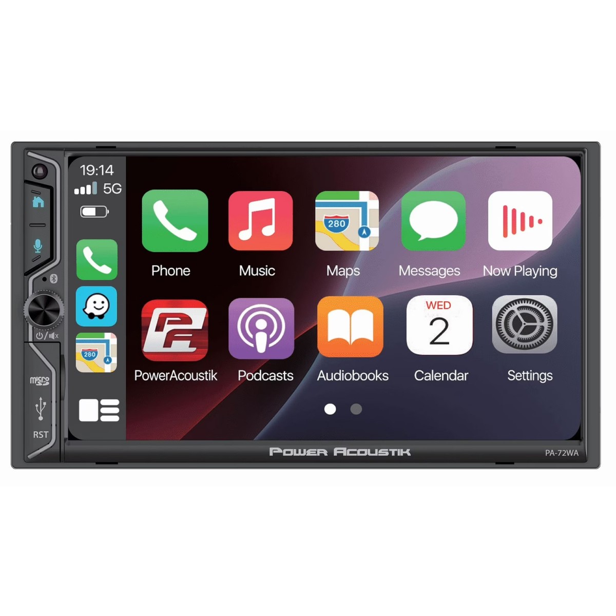 Power Acoustik PA-72WA 2-DIN 7in Touchscreen, CarPlay & Android