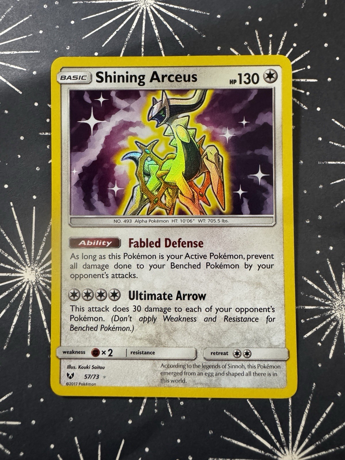 2017 Pokémon Shining Arceus Holo 57/73 - Shining Legends - NM