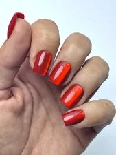 Red Aspen Press On Nails~ Tavi Short Coffin Red NIB Sold Out