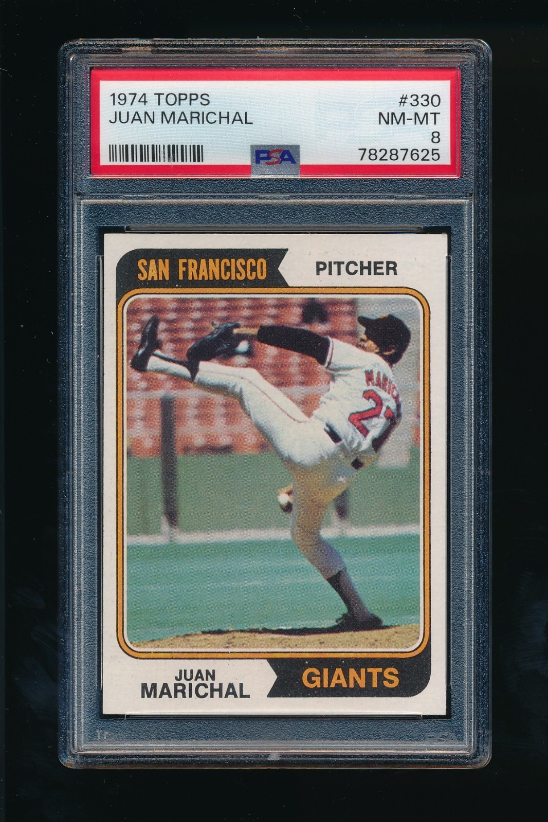 1974 Topps #330 Juan Marichal PSA 8 NM-MT San Francisco Giants HOF