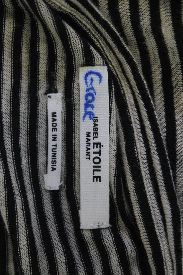 Isabel Marant Etoile Women Jersey Striped Beige Long Sleeve T-Shirt Size XS - Image 4 of 4