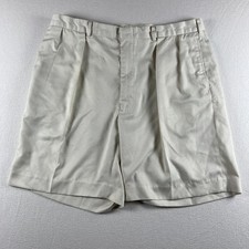 Polo Golf Ralph Lauren Shorts Mens 36 Tan Khaki Chino 8" Inseam Pleated Classic