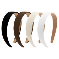 4 PCS 1 Inch Wide Non Slip Elastic Headbands Fall Fashion Hair Accessories
