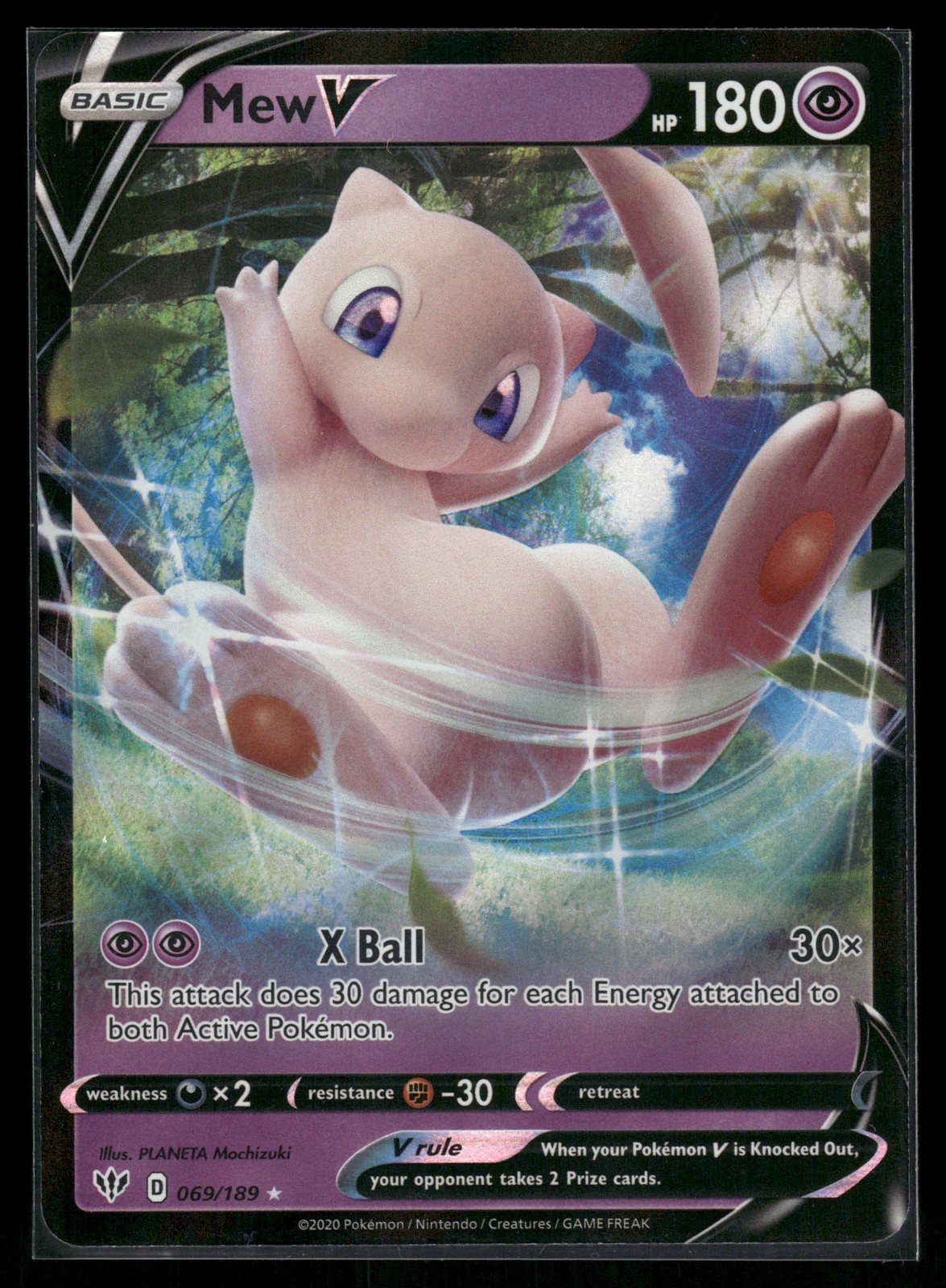 Mew V 069/189 – Darkness Ablaze Ultra Rare NM