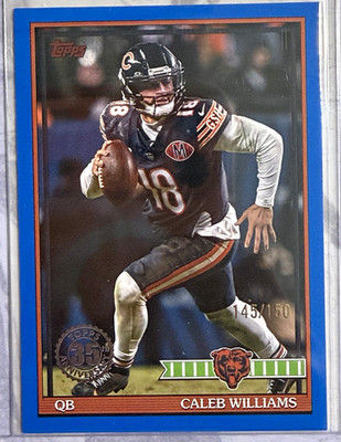 Topps 2026 Caleb Williams #91TF-18 Serial Numbered /150 Chicago Bears