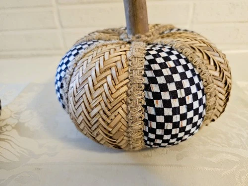 MacKenzie-Childs Courtly Rattan Pumpkins - Thumbnail 5