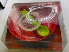 Elegant Baby Divided Baby Bowl Feeding Set- Red Style  97531