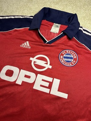 BAYERN MUNCHEN 1999 2001 HOME FOOTBALL JERSEY ADIDAS VINTAGE #10