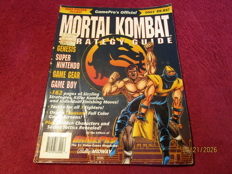 GamePro's Official Mortal Kombat Strategy Guide Magazine (no poster)