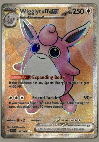 Wigglytuff ex 187/165 Sv: Scarlet & Violet 151 Holo