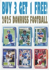 2025 Donruss Football (BUY 3 GET 1 FREE!) You Pick/Complete Your Set 1-200