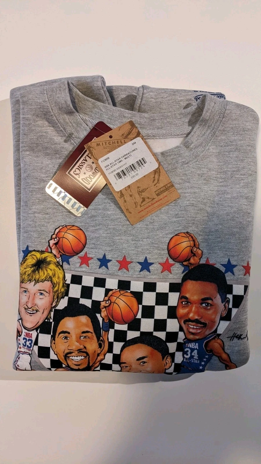 Mitchell & Ness NBA 1985 All Star Game Crewneck Sweatshirt Size