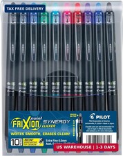 FriXion Synergy Clicker Erasable, Pack of 10, Assorted Colors