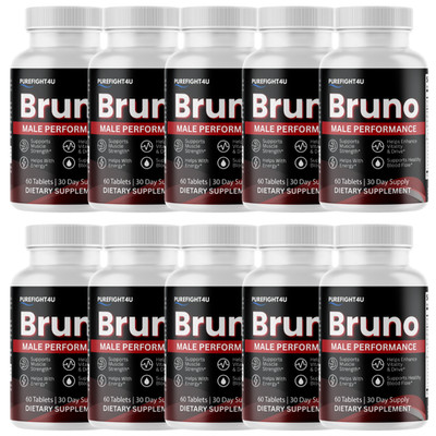 Bruno Natural Formula for Male Support Supplement | 10 Bottles