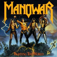 Manowar 'Fighting The World' Lp Silbernes Vinyl - Neu & Versiegelt