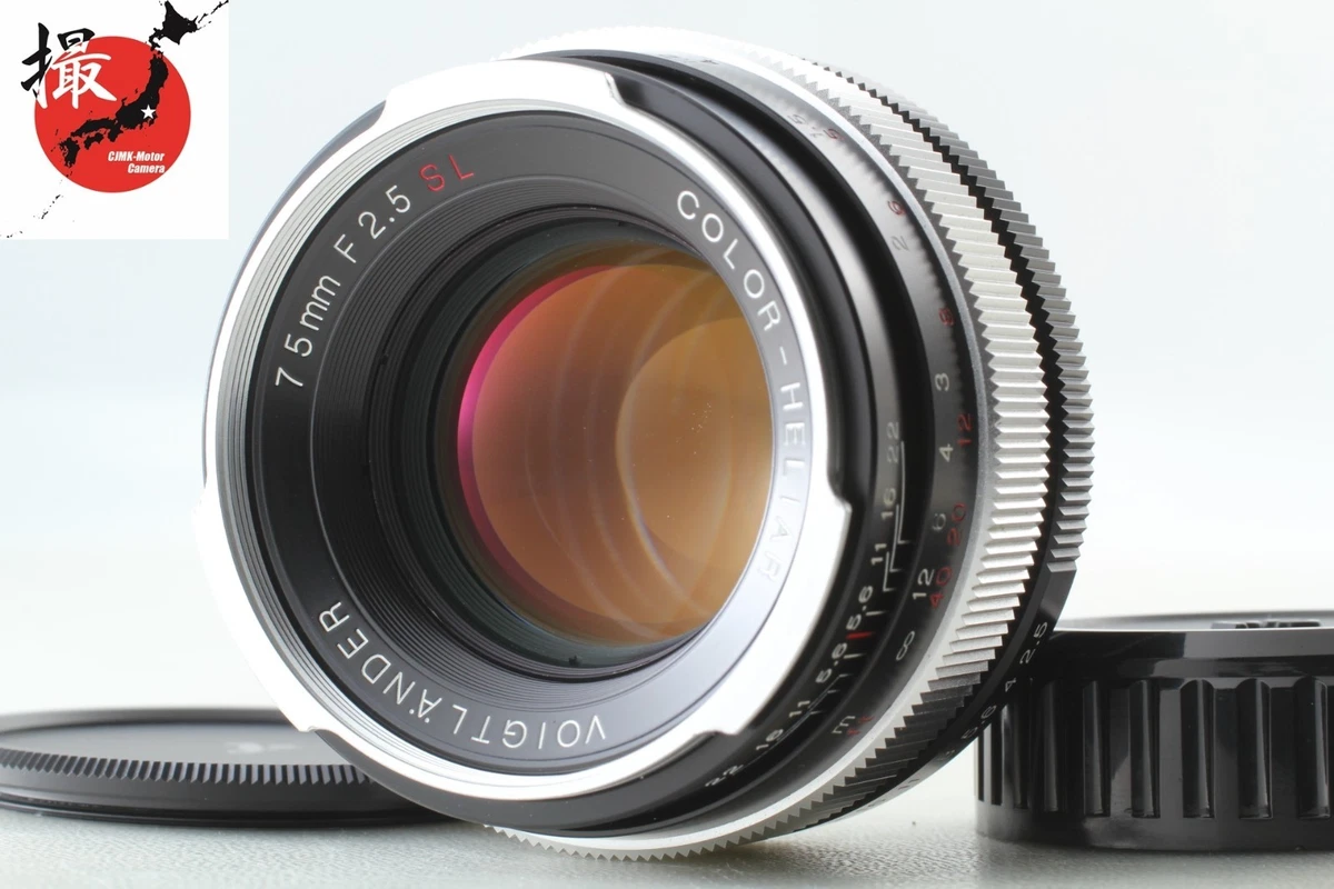 Voigtländer Camera Lenses 75mm Focal f/2.5 Maximum Aperture for