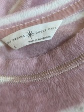 LADIES M&S FLEECE PYJAMAS SIZE LARGE, WARM & COSY, SUPERSOFT, CUFFED LEG