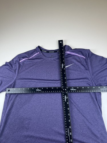 Nike Dri-Fit Running Shirt Mens Medium Athletic Reflective Short Sleeve Tee - Picture 4 of 5