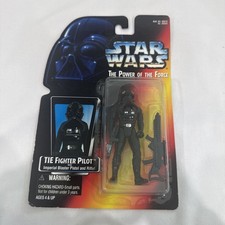 1995 Star Wars POTF TIE Fighter Pilot Action Figure Kenner Red Card NIB 3.75