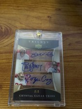 2007 trilogy clear cuts Joe montana Steve young Craig triple autograph auto 6/9