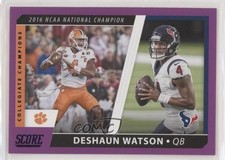 2021 Score Collegiate Champions Purple Deshaun Watson #CC3 07rd