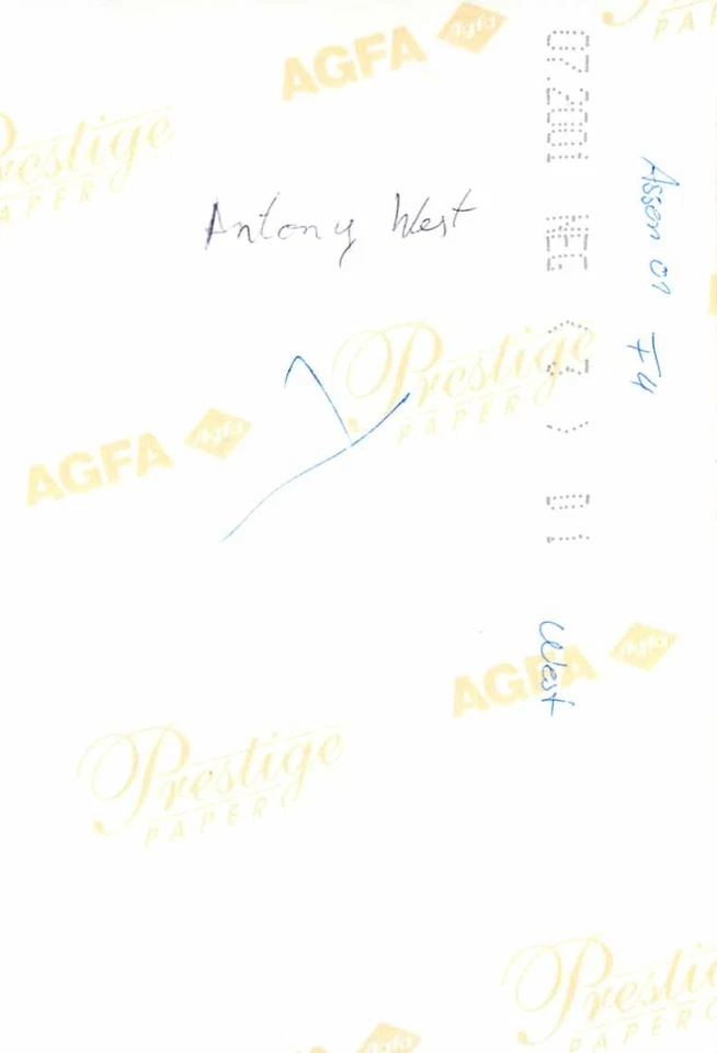 Anthony West Autogrammkarte - Motorradrennfahrer Motorsport Rennanzug - Bild 2 von 2