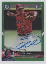 2018 Bowman Chrome Prospect Green Refractor /99 Chris Rodriguez #CPA-CR Auto 5r6