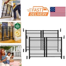 Easy Setup Baby and Dog Gate 2 Pack Fits Hallways and Doorways 23 to 42 Inch