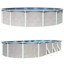 Belize 52" Steel Wall Above Ground Pool Kit plus Starter Package