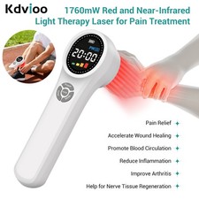 Professional 1760mW Cold Laser Therapy Device for Muscle Joint Pain Relief Human