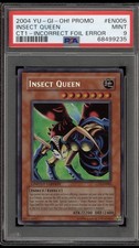 2004 YU-GI-OH! PROMO COLLECTOR TINS-INCORRECT FOIL CT1-EN005 INSECT QUEEN PSA 9