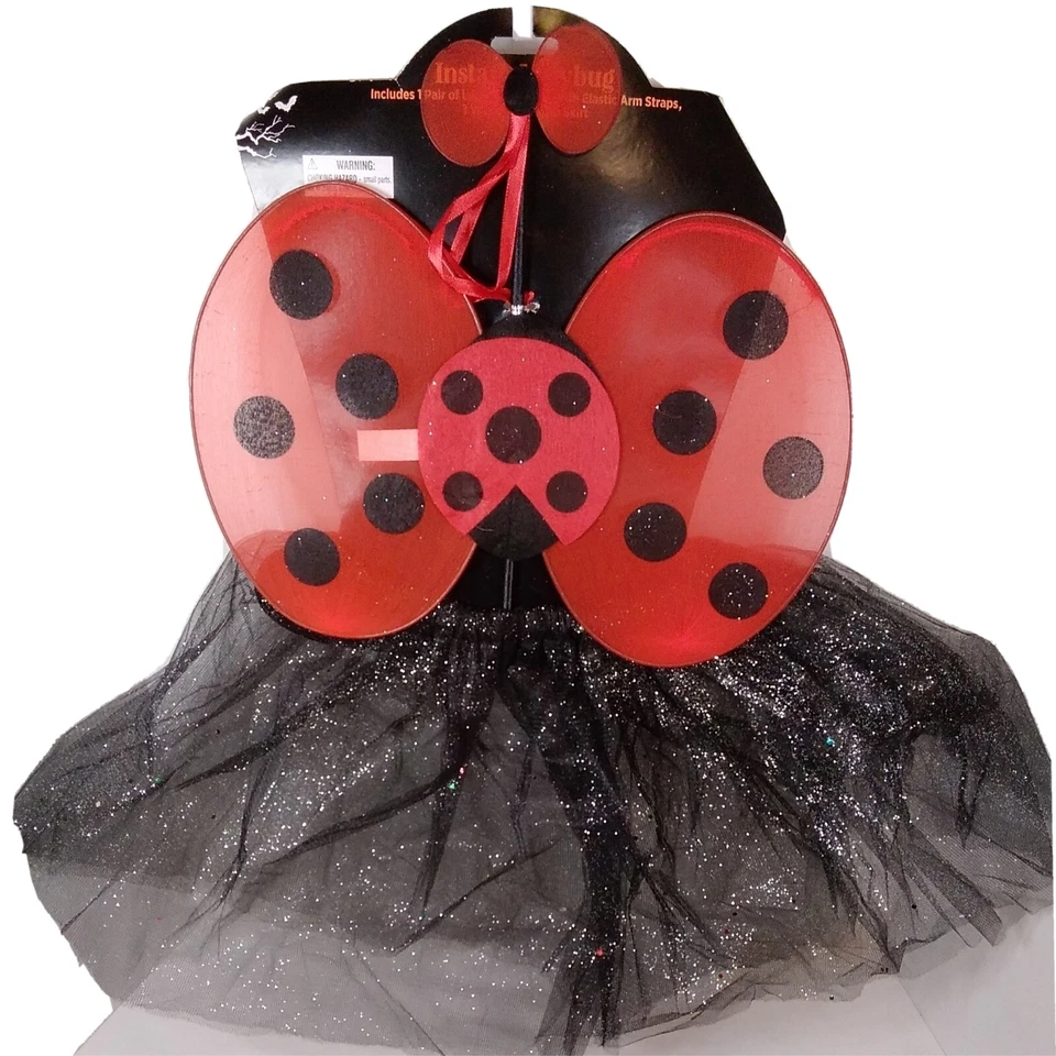 Disfraz Dama Insecto Talla Única Niños Tutú Alas y Varita Nuevo Foto 2 de 4