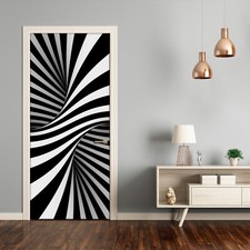 Removable Home Decor Door Wall Sticker Self Adhesive Modern Swirl abstraction