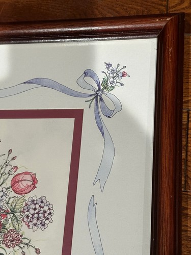 Charles F Humphrey Framed Print of Basket of Flowers C/2/3/27 - Picture 2 of 7
