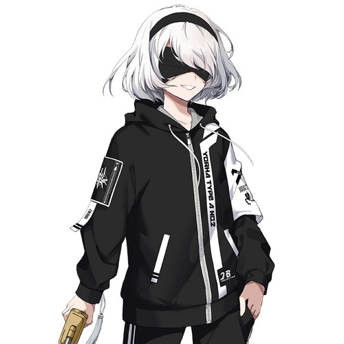 NieR:Automata Anime Hoodie Zip Up Jacket Swaetshirt Trousers Costume Coat | eBay NieR:Automata Anime Hoodie Zip Up Jacket Swaetshirt Trousers Costume Coat | eBay