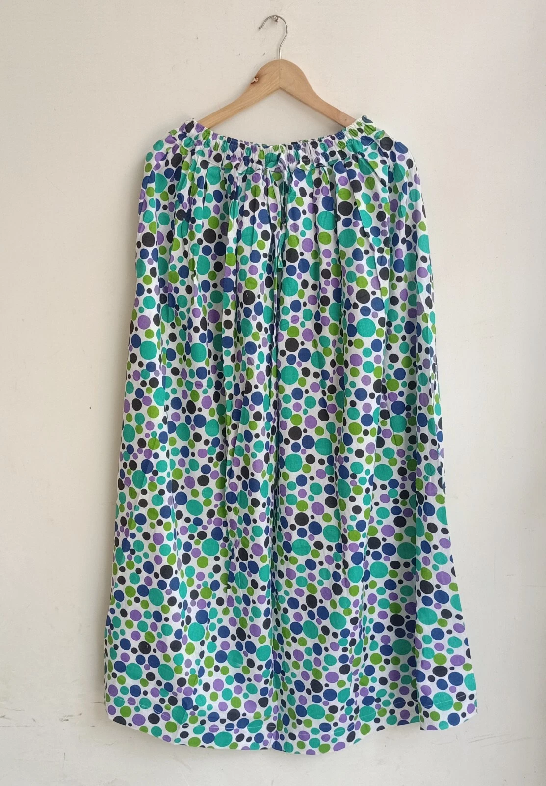 Indian Polka Dot Women's Clothing Party wear Skirt Pure Cotton One Size Skirt US
