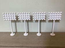 MICRO MACHINES 4x FLOODLIGHT GALOOB SLOT CAR TRACK CORKSCREW CHALLENGE 1990