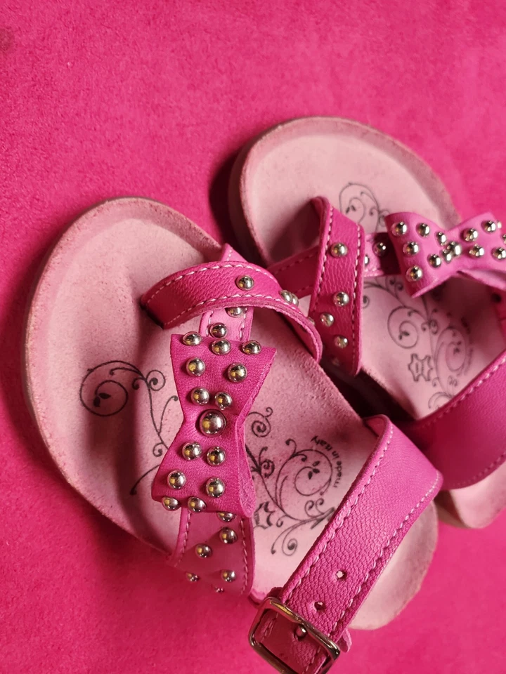 Sandalias Ligeras Primigi "Amys Fuschia" Cuero Rosa/Italia Talla Bebé 8US/24EU Foto 4 de 4